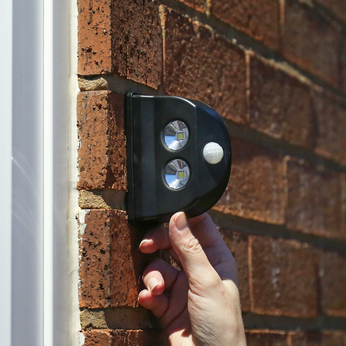 Outdoor Black Battery Operated Wall, Motion Sensor Light Outdoor Battery Powered