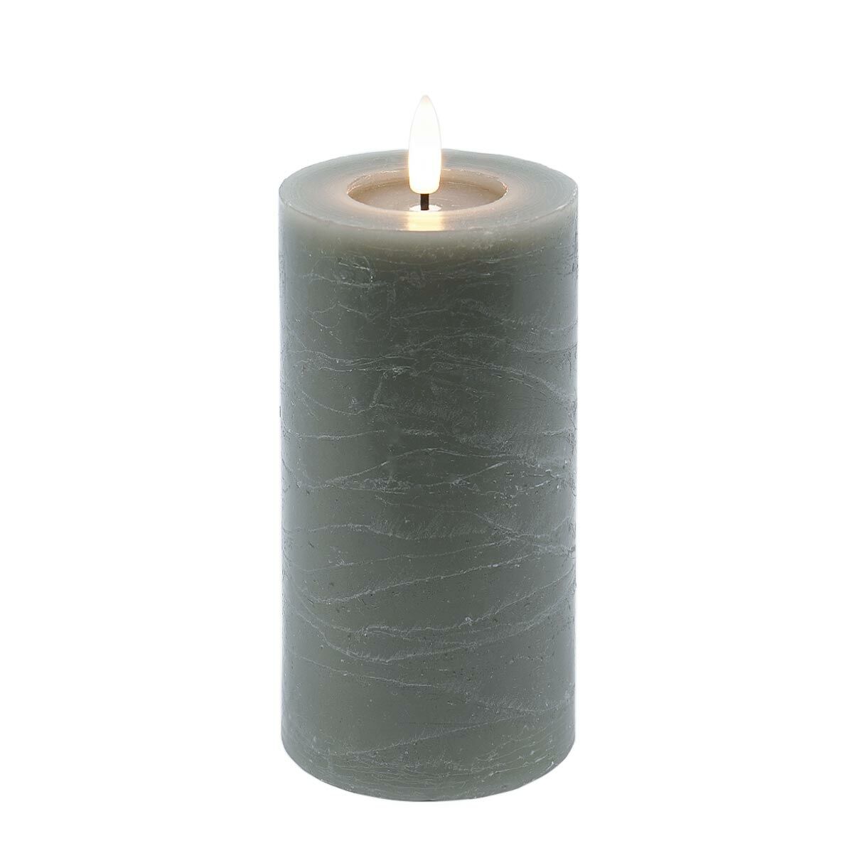Grey Battery Real Wax Authentic Flame LED Candle, 15cm image 6
