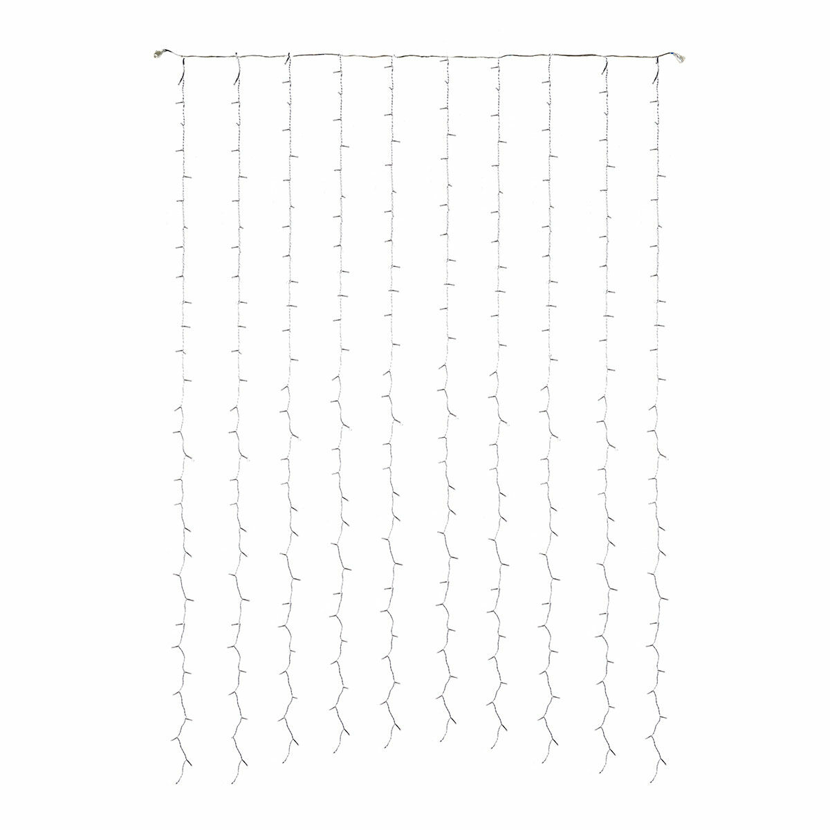 2m x 3m Connectable Curtain Lights, 300 Warm White LEDs, Clear Cable image 6