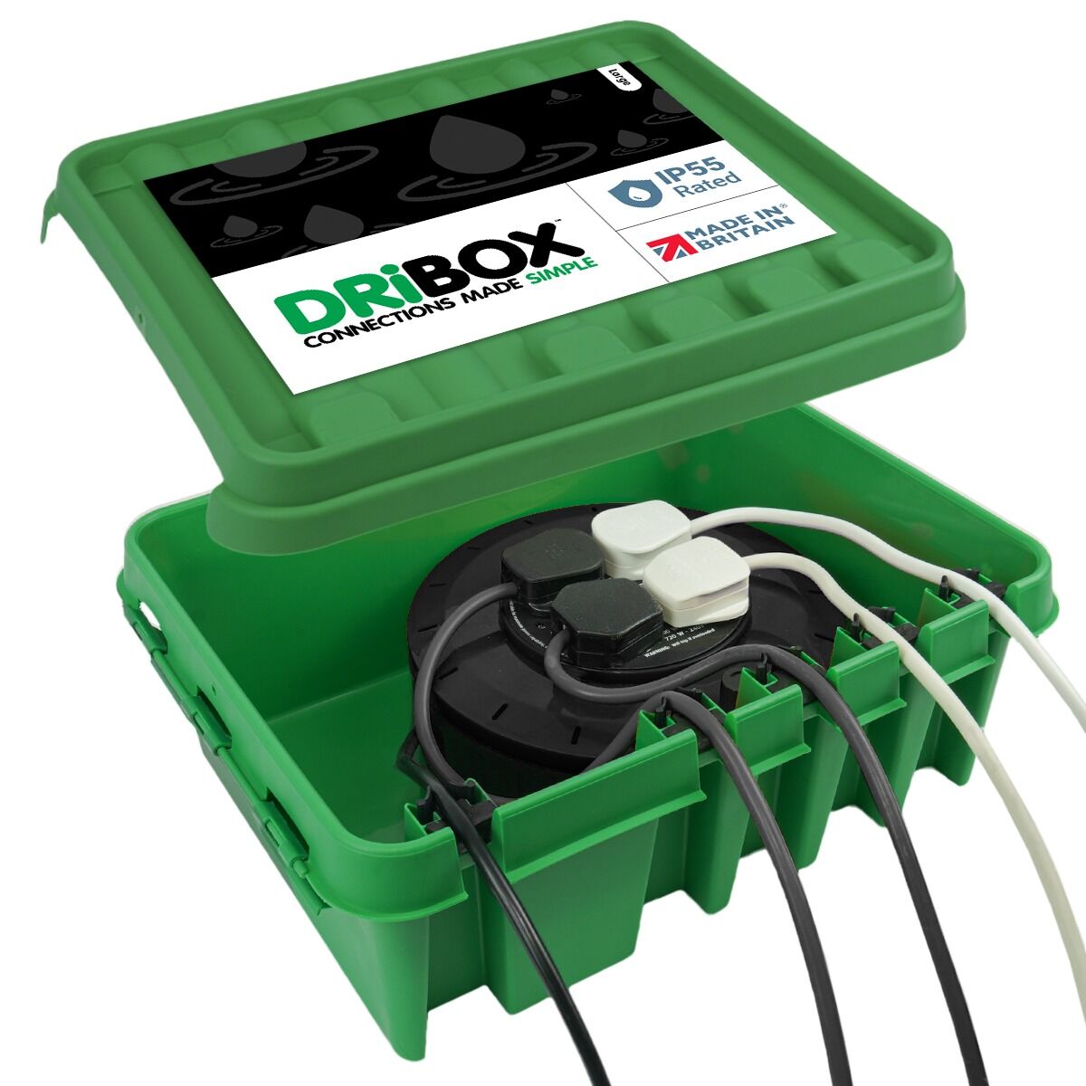 Dribox Large Weatherproof Connection Box Green Edition image 1
