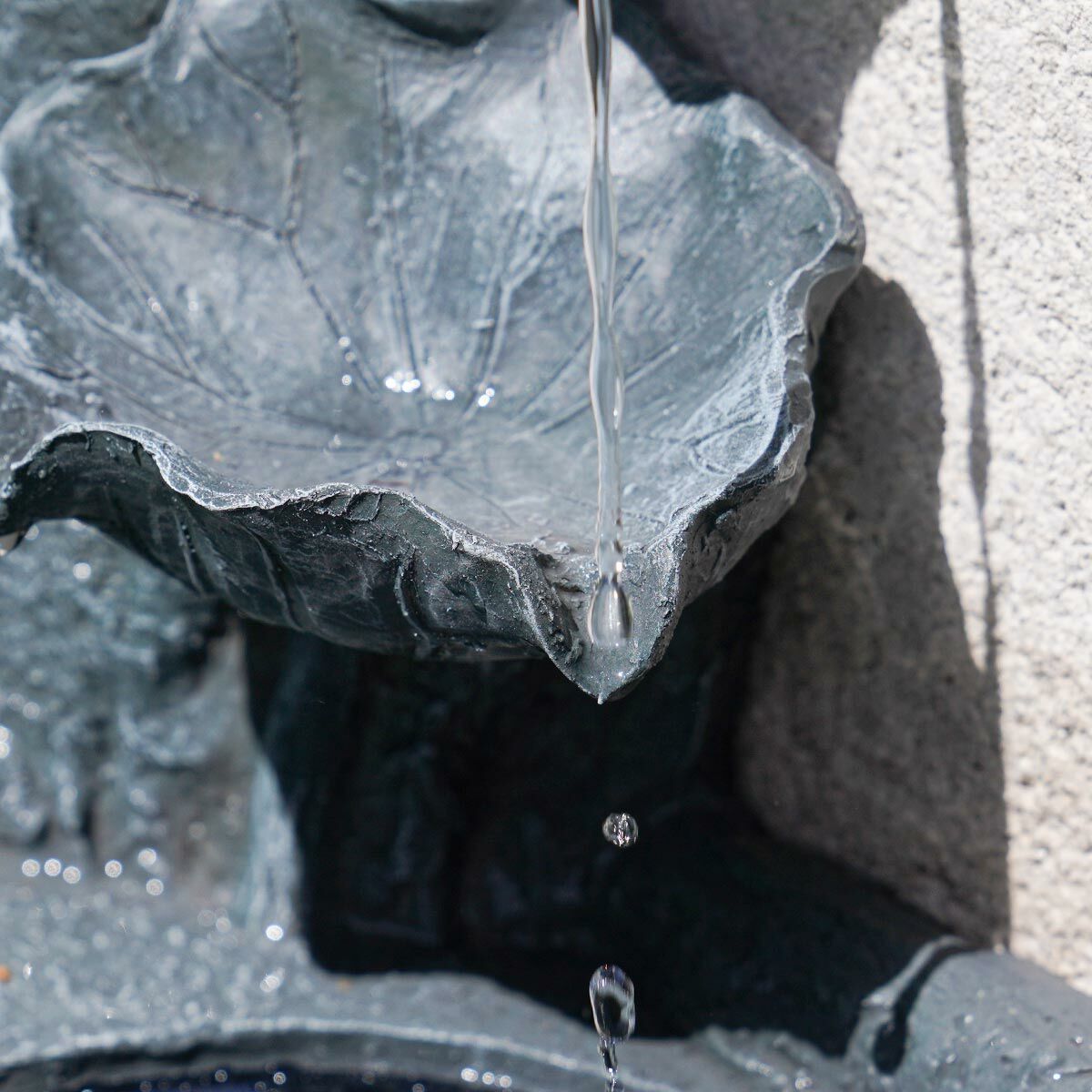 Solar Grey Buddha LED Water Feature image 3