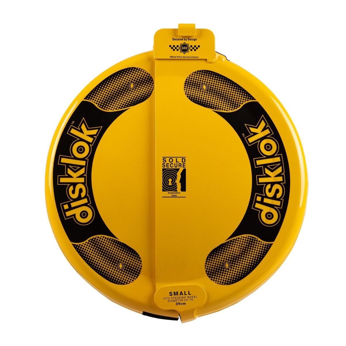 Disklok Gold Edition Small Yellow Car Steering Wheel Lock image 3