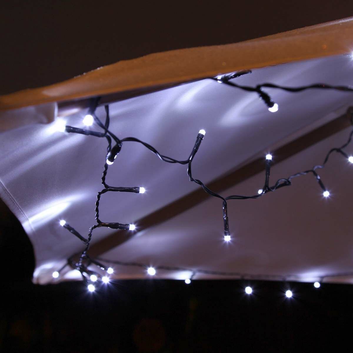 Solar Multi Function Fairy Lights, 50 White LED, 5m image 3