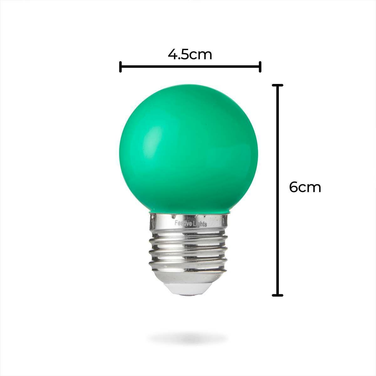 E27 Green LED Festoon Bulb image 5