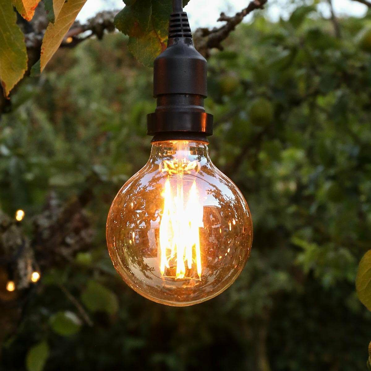 4W E27 Fully Dimmable Vintage Tinted Globe Filament Style, Warm White LED Light Bulb image 8