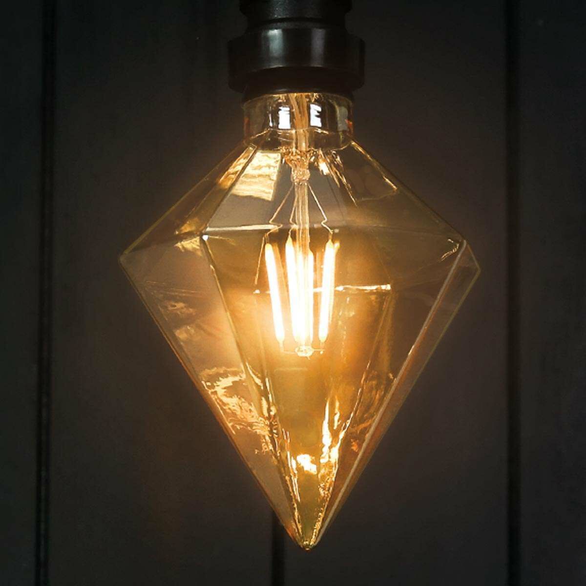 4W E27 Fully Dimmable Vintage Tinted Crystal Filament Style, Warm White LED Light Bulb image 5