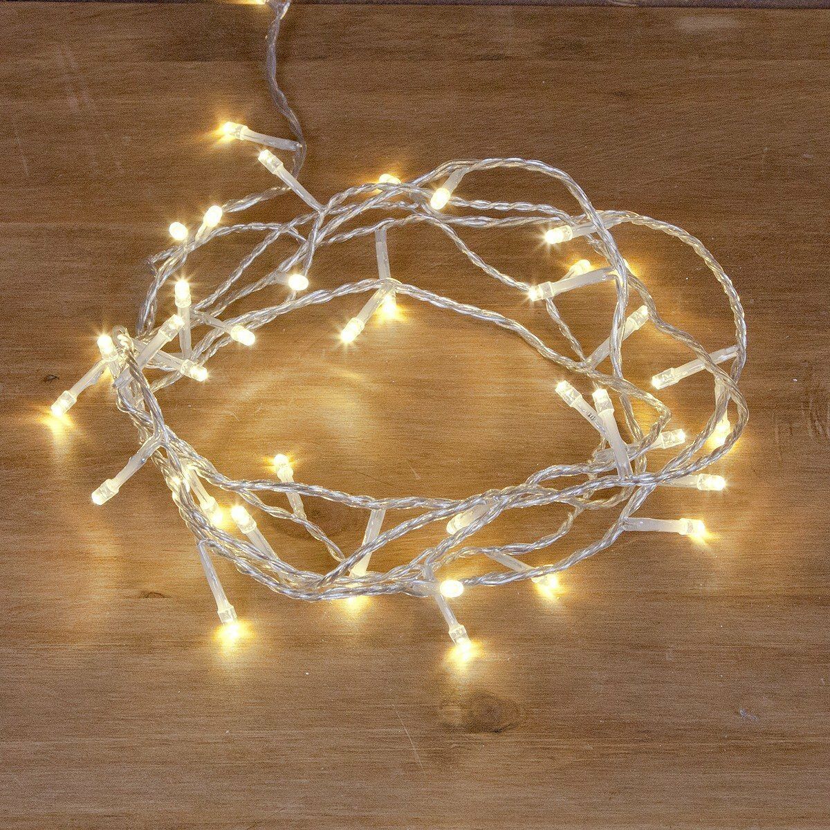 40 Warm White LED Fairy String Lights on Clear Cable, 3.2m image 7