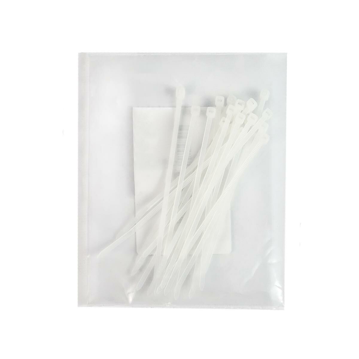 100mm x 2.5mm White Cable Ties, 20pcs image 4