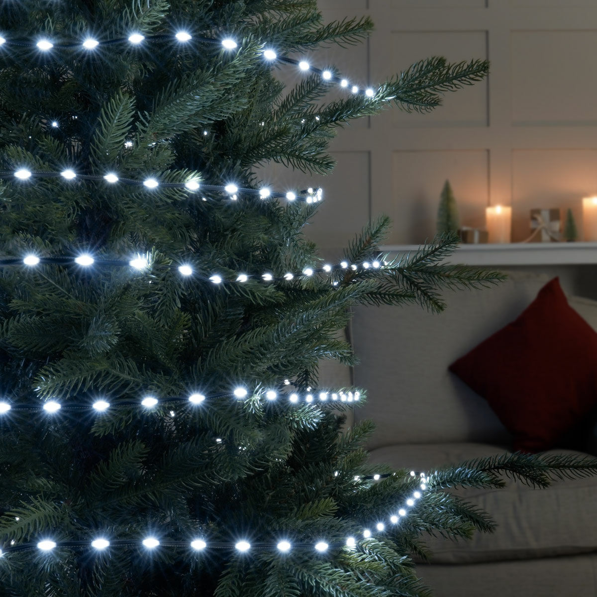 35m Outdoor Tangle Free Flexibright Christmas Tree Fairy Lights, 1000 LEDs image 1
