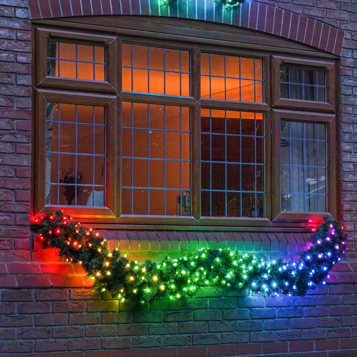 2.5m Outdoor Commercial Smart App Controlled Twinkly Christmas Garland image 1