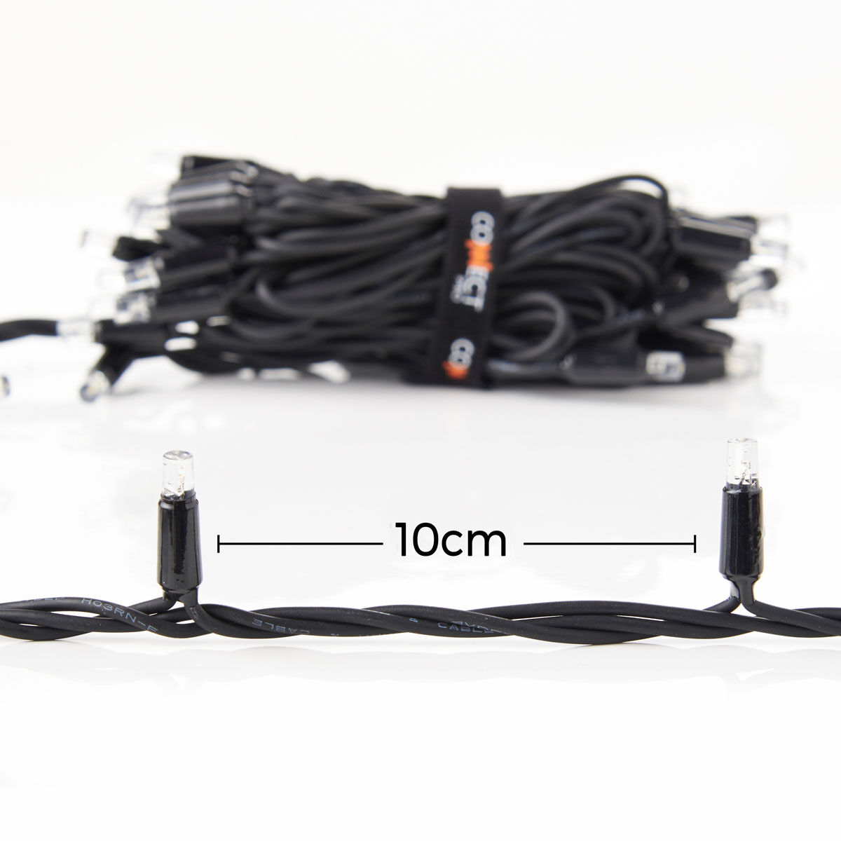 5M Green String Lights, Connectable, 40 LEDs, Black Cable image 6