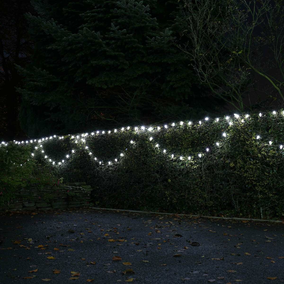 10m White Large Pinecone Connectable String Lights, 50 LEDs image 5