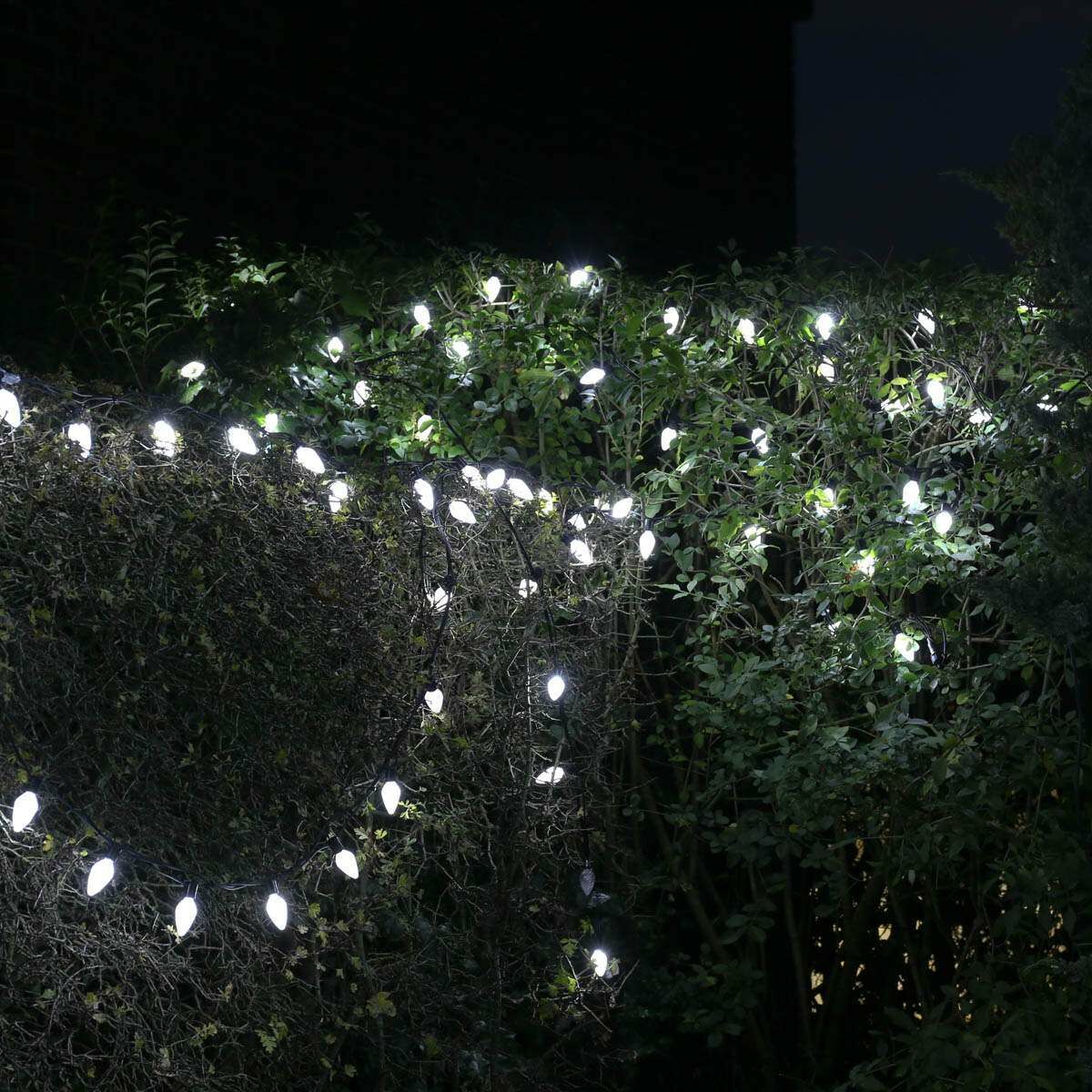 10m White Large Pinecone Connectable String Lights, 50 LEDs image 7