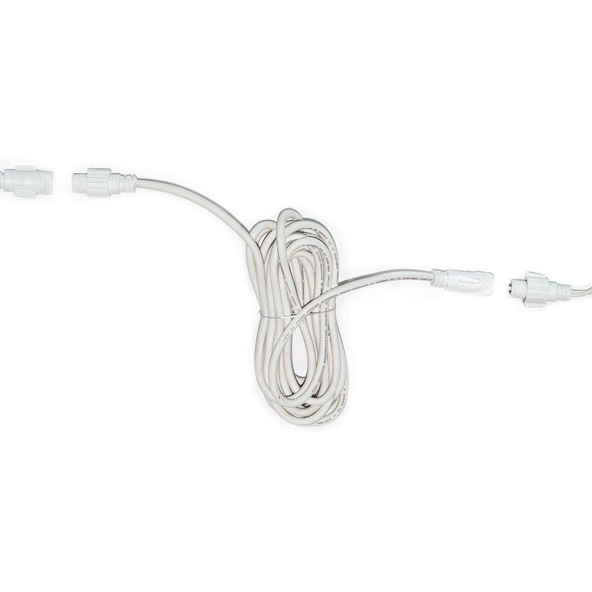 5m White Extension Lead, Connectable image 3