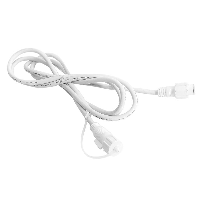2m White Extension Lead, Connectable image 3