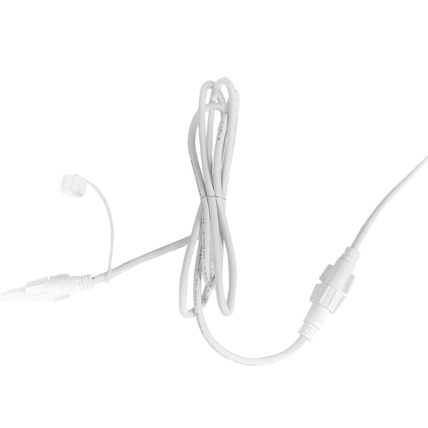 2m White Extension Lead, Connectable image 4