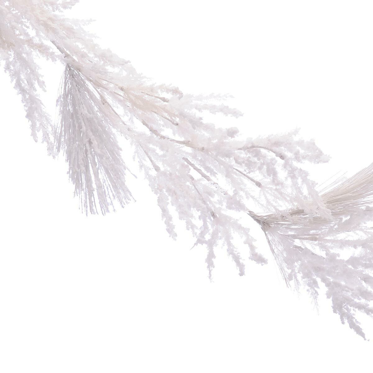 1.5m White Snowy Christmas Garland image 3
