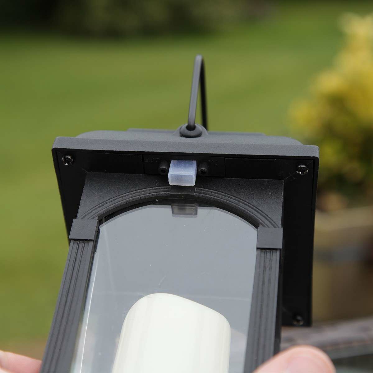 Solar Powered Flickering LED Candle Lantern, 2 Pack image 3