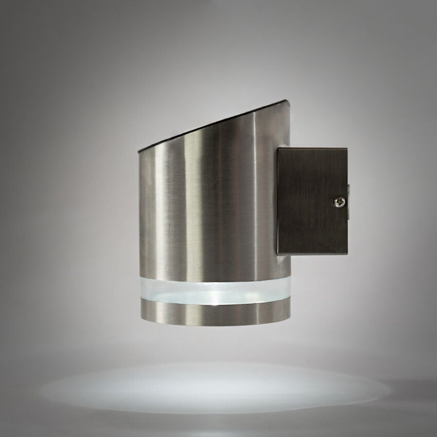 Solar Stainless Steel Welcome Wall Light image 5