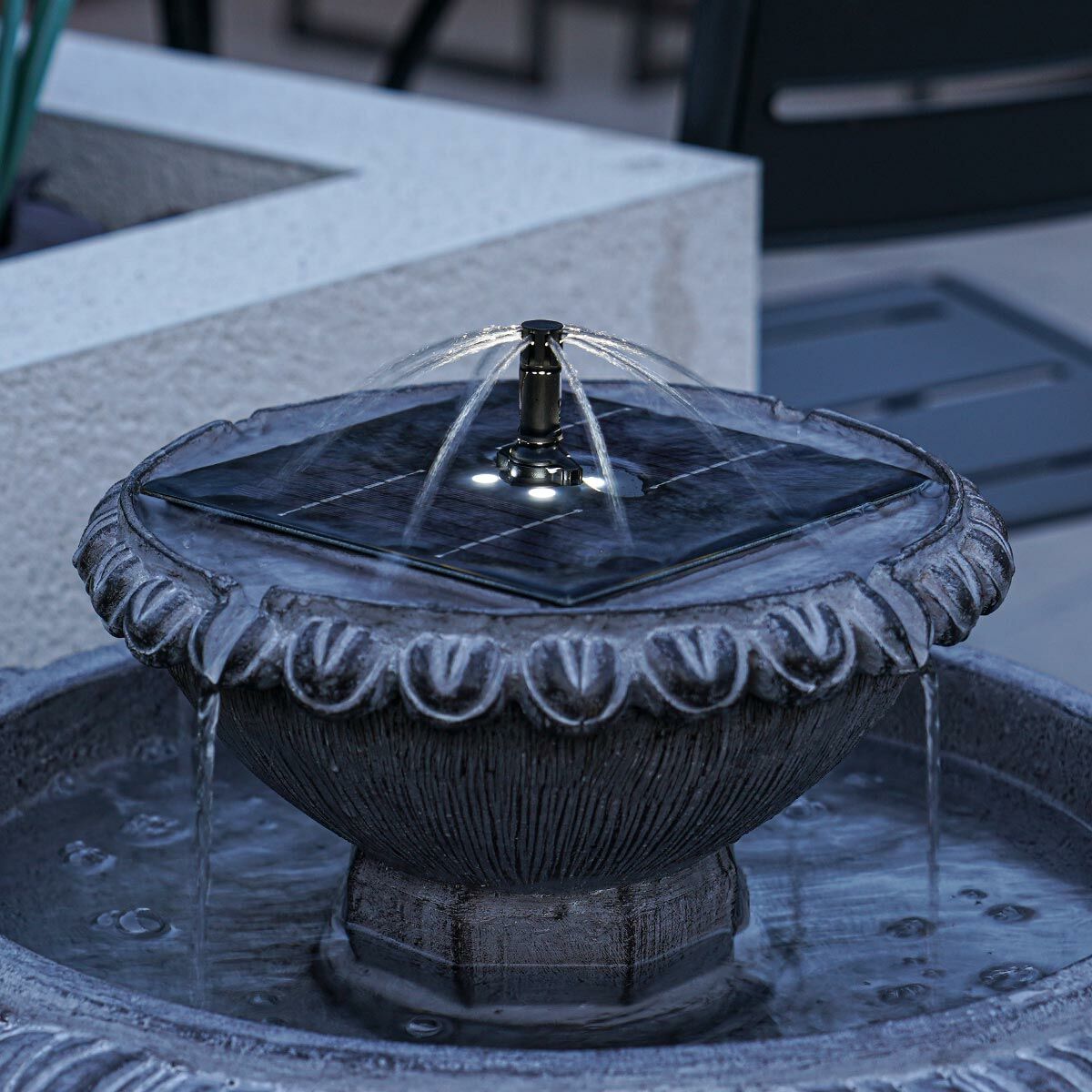 Solar Victoriana Tiered LED Water Feature image 8