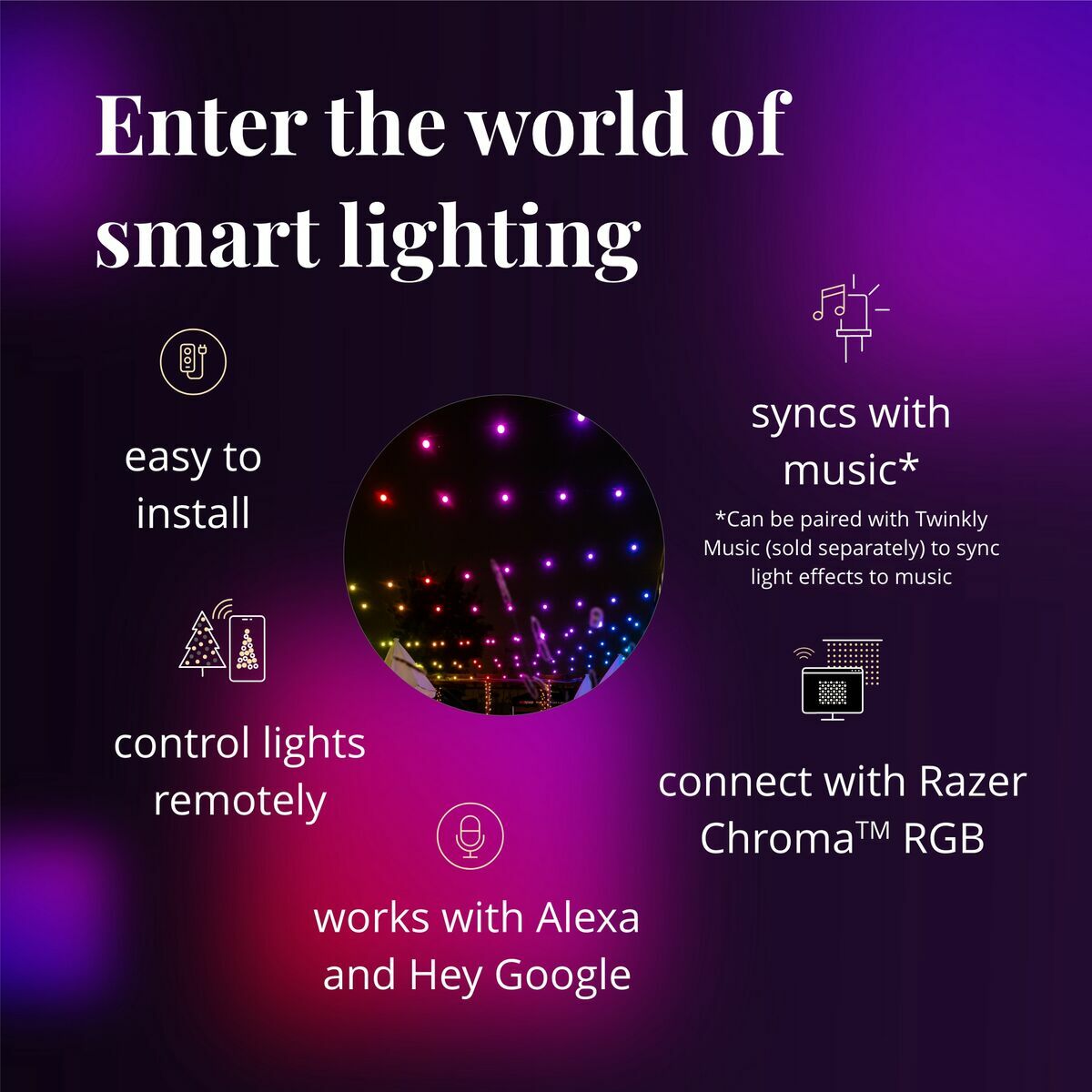Smart App Controlled Twinkly Festoon Lights - Gen II image 9