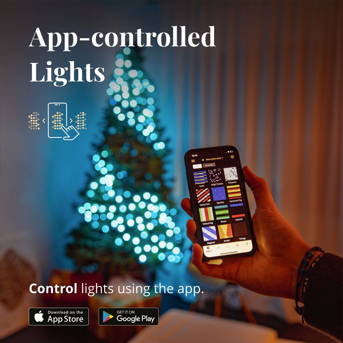 20m Smart App Controlled Twinkly Christmas Fairy Lights - Gen II image 5