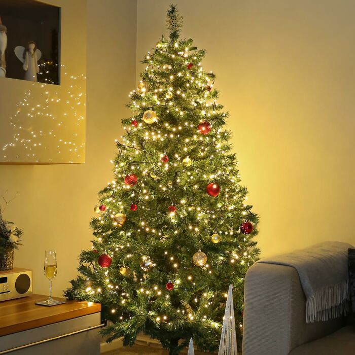 25m Christmas Tree Fairy Lights, 1000 Warm White LEDs