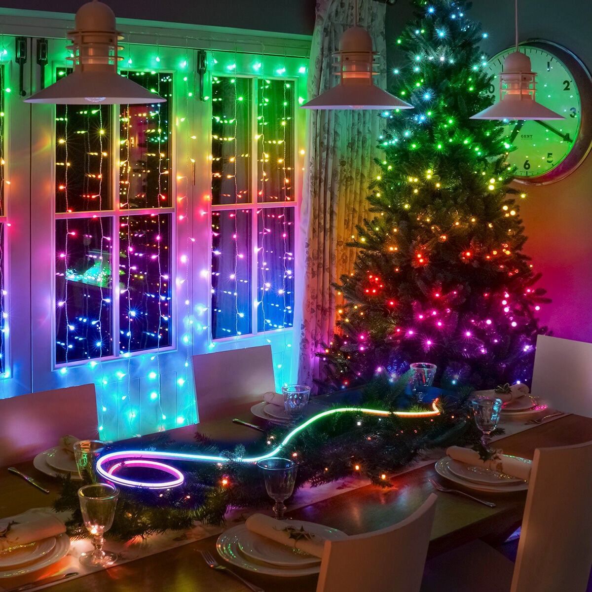 1.4m x 2.1m Smart App Controlled Twinkly Christmas Curtain Lights, Special Edition - Gen II image 4
