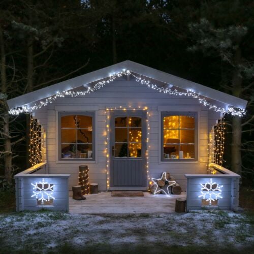 ConnectGo® Outdoor LED Cluster Lights, Connectable, Clear Cable