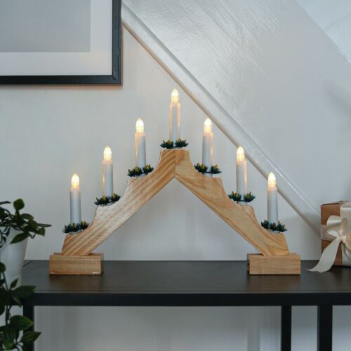 Wooden Arch Premier LI093909 Candle Bridge Cups 7 Light 2 Designs *886481* 