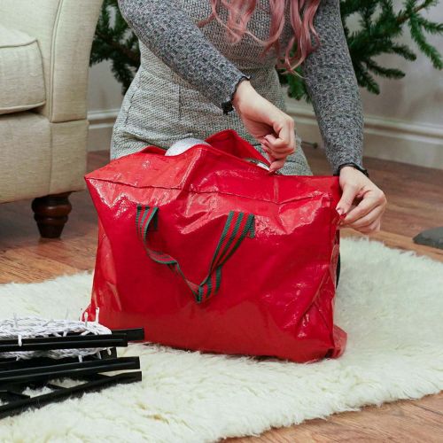 Taylor & Brown® Green Christmas Xmas Lighting Lights Storage Zip Bag with Handles 