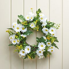 40cm Daisy Whirl Spring Wreath