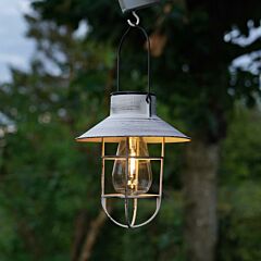 Solar Filament Effect LED Hanging Lantern