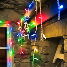 Multi-Coloured Christmas Icicle lights